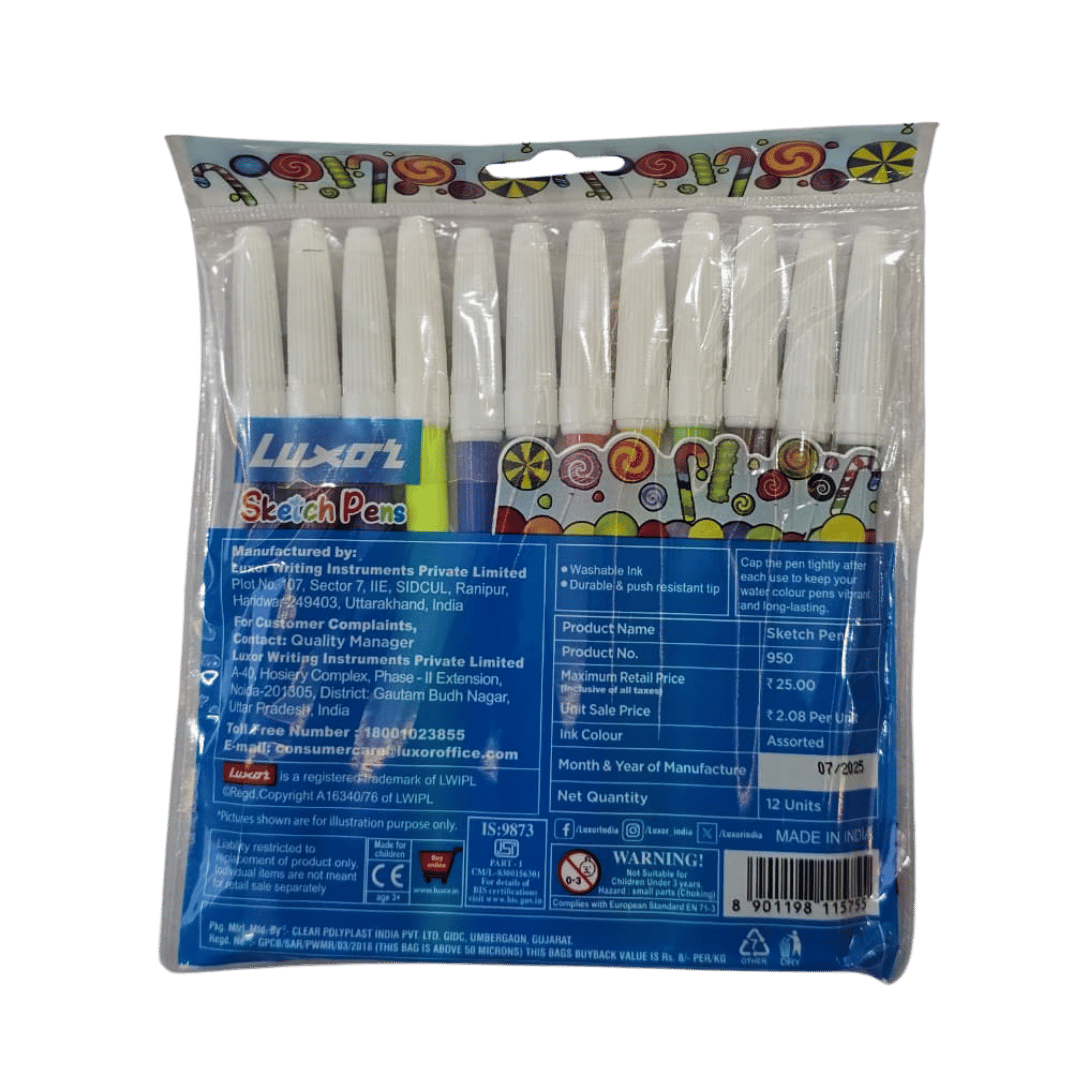 Sketch Pens Set | Bright Colour Sketch Pens for Kids, School, Drawing & Art - Image 3