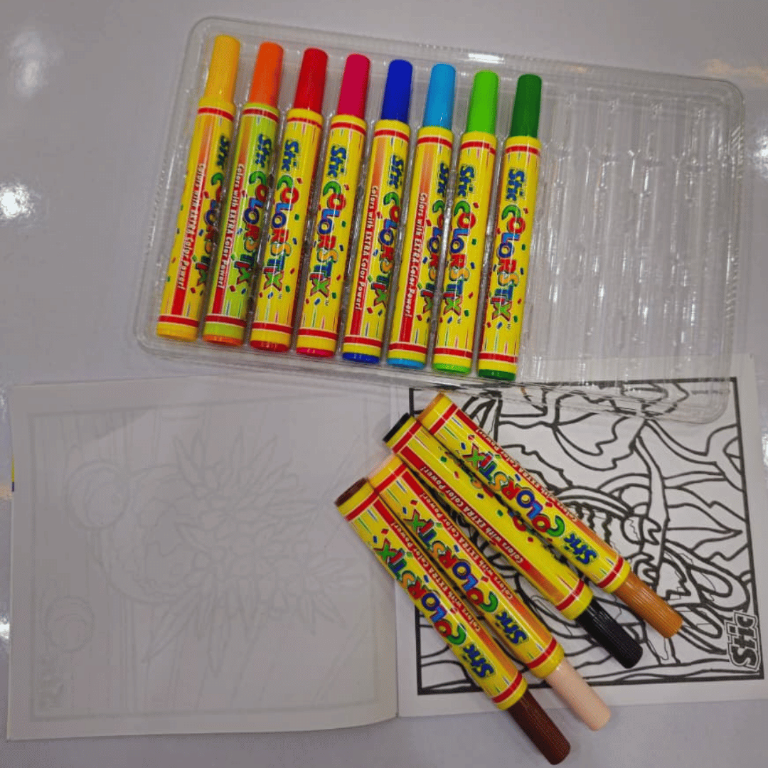 STIC Jumbo Color Pens | Thick Tip Bright Colour Pens for Kids, School & Drawing - Image 2