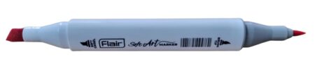 FLAIR 12 Shades Soft Art Marker Dual-Tip| 1 Side Soft Chisel Point & Other Side Brush Tip| Triangular Body| Quick Drying| Draw Doodle Illustrate| Attractive Carry Case With Handle