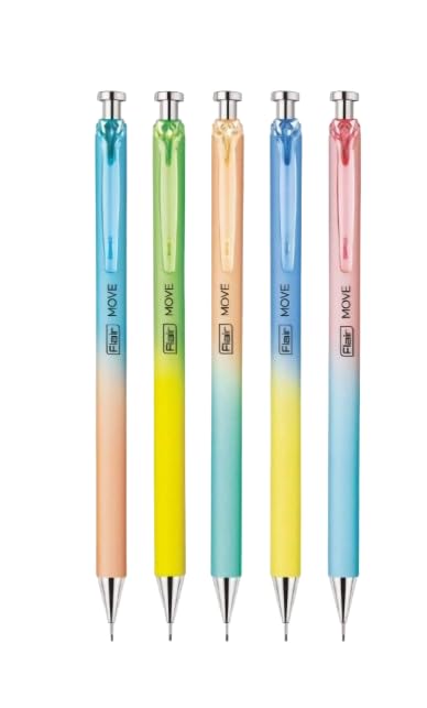 FLAIR MOVE 0.7 Mechanical Pencils – Premium Matt Finish Multicolor Body with Comfortable Grip & Strong Lead