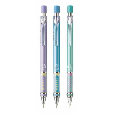 FLAIR Zot 0.7mm Mechanical Pencil | Attractive Pastel Shade Body With Comfortable Grip | Built-In Eraser On Top Body Color May Vary