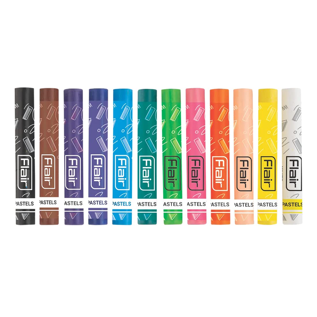 FLAIR Creative Series Colouring Oil Pastels Box Pack | Triangular Shaped Colour Pastels | Bright & Strong Colouring Kit | Non-Toxic Colouring Kit Safe for Children | Pack of 2 - Image 6