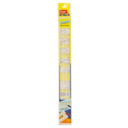 Durable Transparent Plastic Ruler with Bold mm Markings 30cm