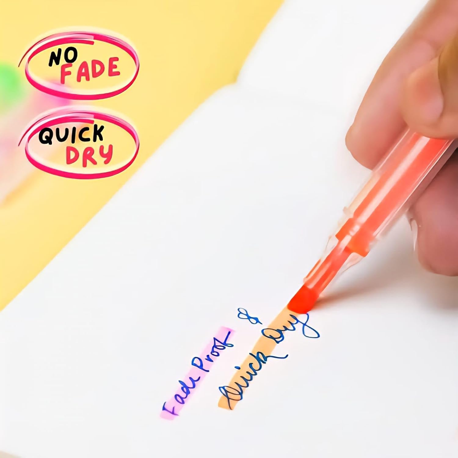 FLAIR Creative 5 Flourescent Shades Minamalist Sleek Highlighter/Textliner Pack of 5| - Image 6