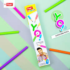 FLAIR Creative YO Colour Pencil Long – Pack of 12 Shades - Image 4