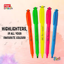 Flair Flexi Hi‑Lighter Pack of 5 Shades