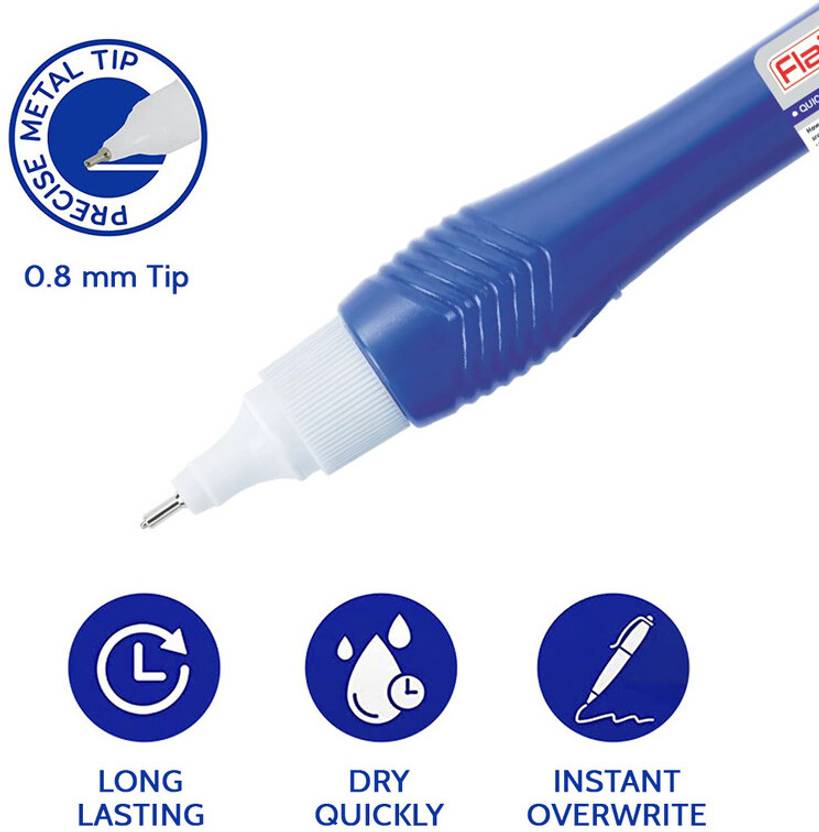 Flair Correction Pen CP 250 – 0.8 mm Needle Metal Tip Dry Correction Pen - Image 3