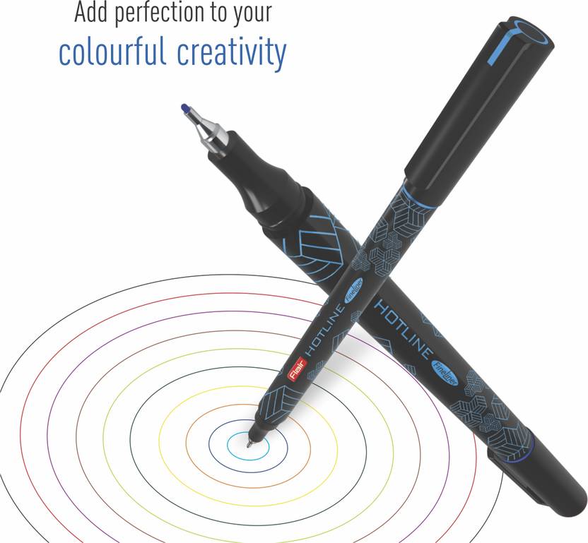 FLAIR Hotline 0.7–1 mm Metal Tip Fineliner Pen – 10 Vivid Colors - Image 2